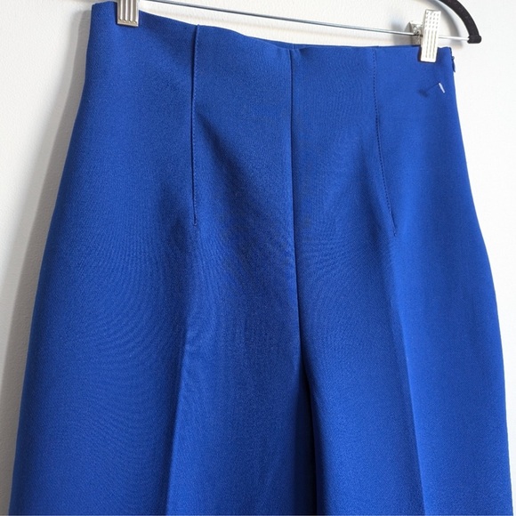 ZARA Elegant Blue Wide-Leg Pants - Picture 4 of 6